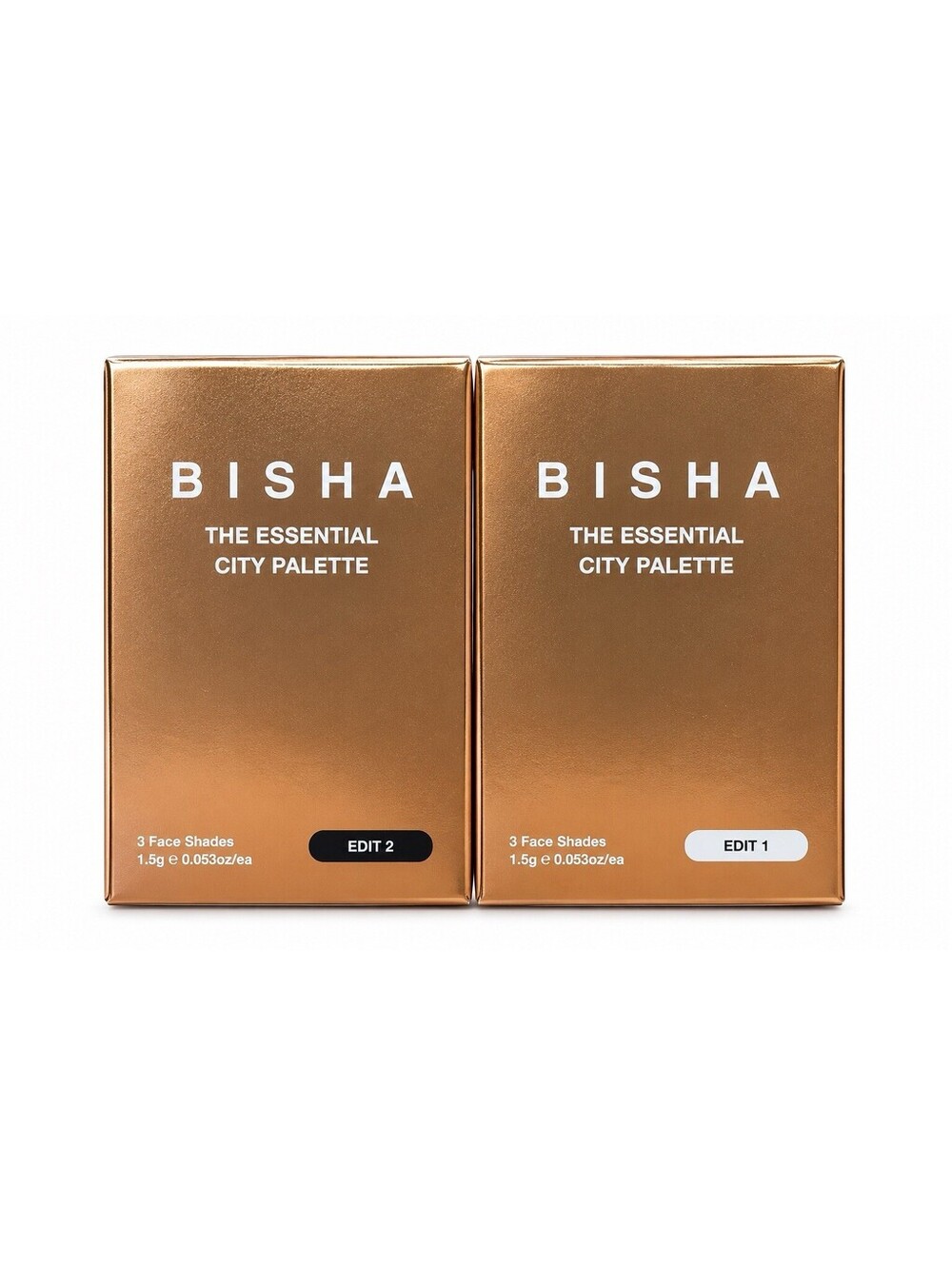 BISHA The Essential City Palette 2-Pack Edit 1 & Edit 2 – 3 Face Shades